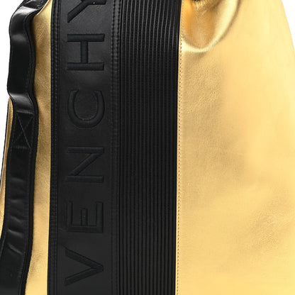 Givenchy Calfskin MC3 Drawstring Backpack Bag Black Gold 8 of 10