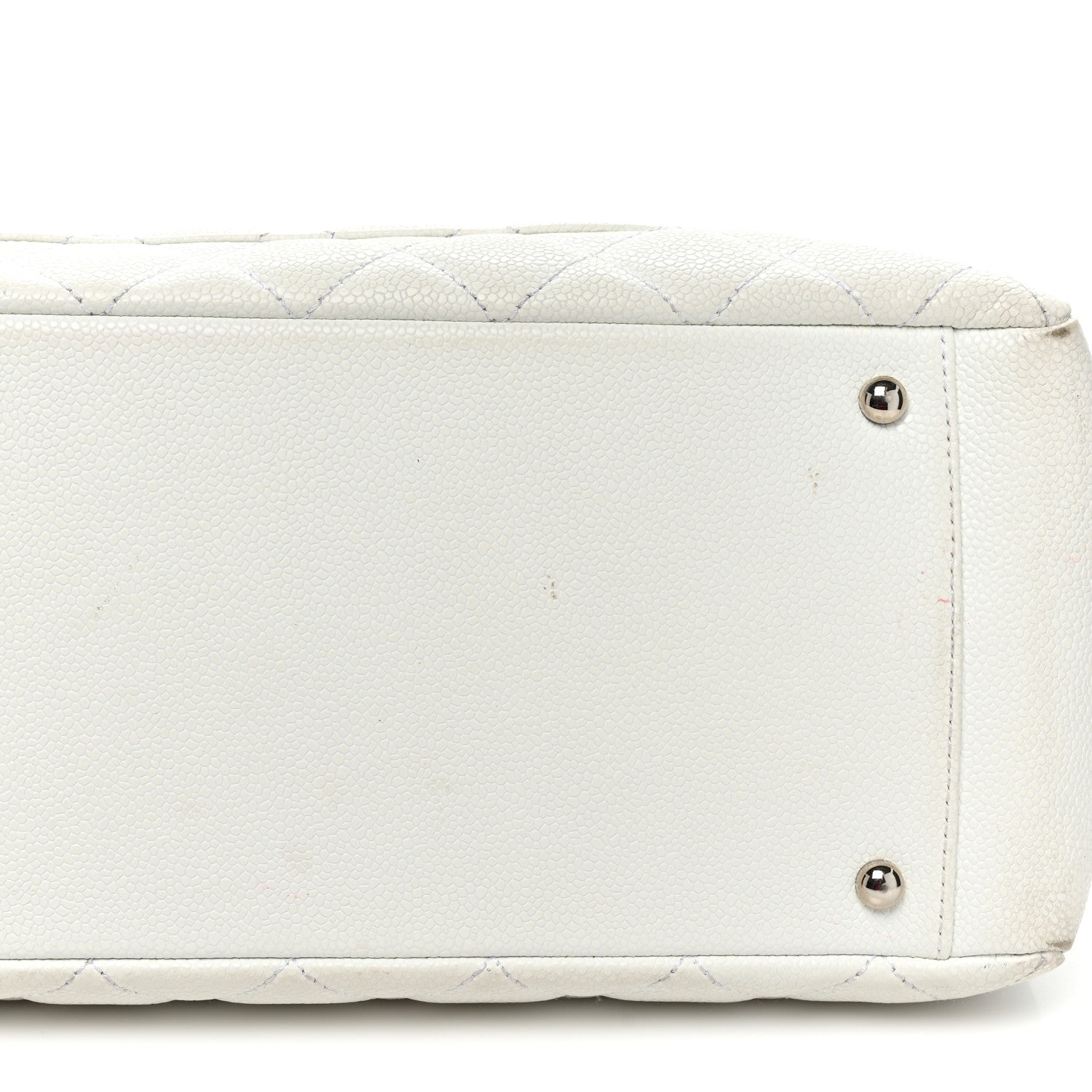 Chanel Caviar Quilted XL Grand Shopping Tote GST White 27 of 27