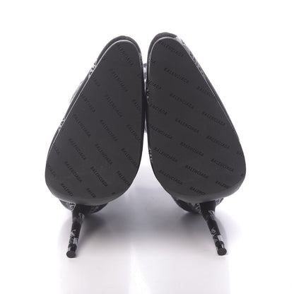Balenciaga Spandex Losange Monogram 110mm Booties 39 Gris Black 5 of 7