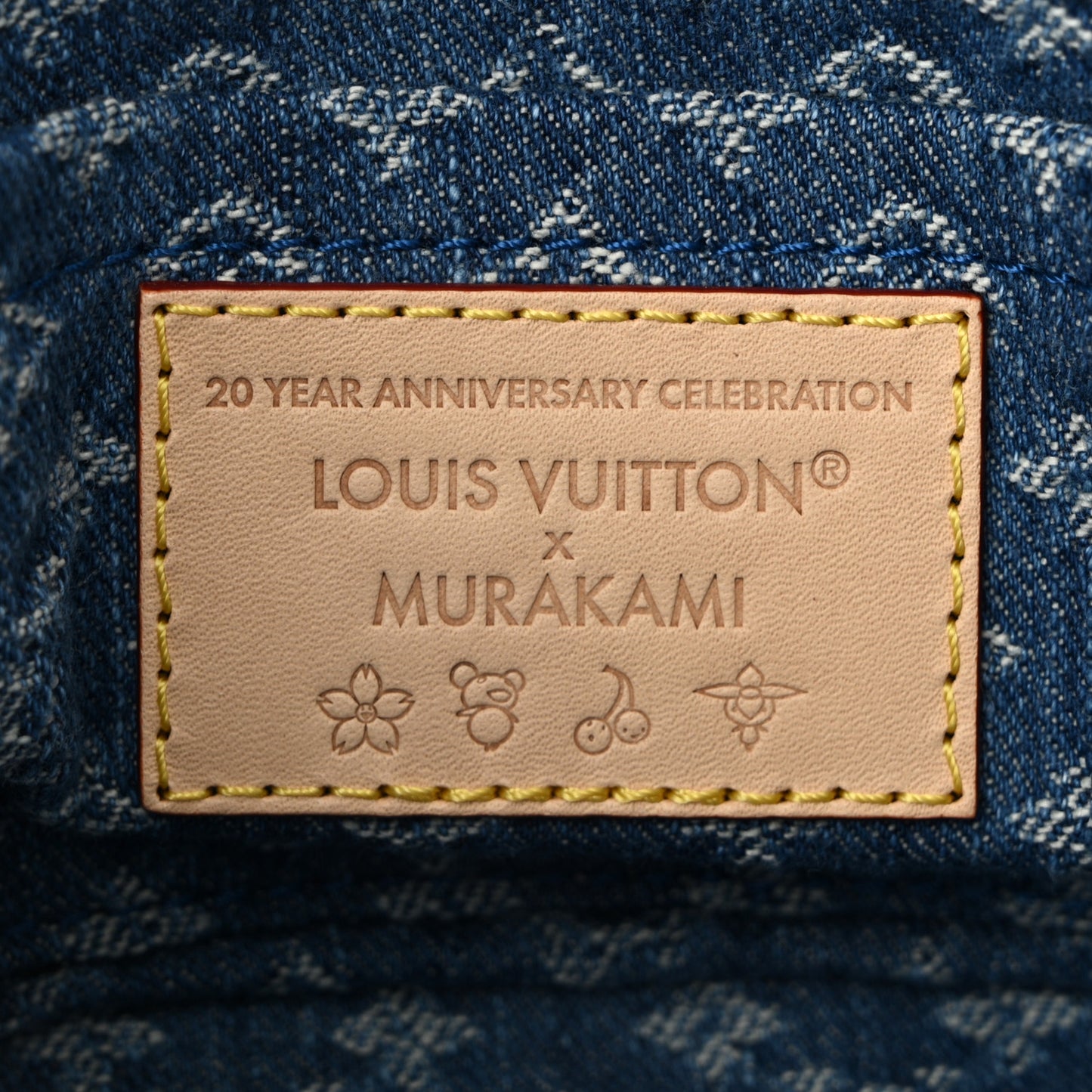 LV X TM Monogram Denim Cerises Pochette Accessories Blue