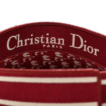 Christian Dior Oblique Embroidered D-Smash Visor Red 7 of 7