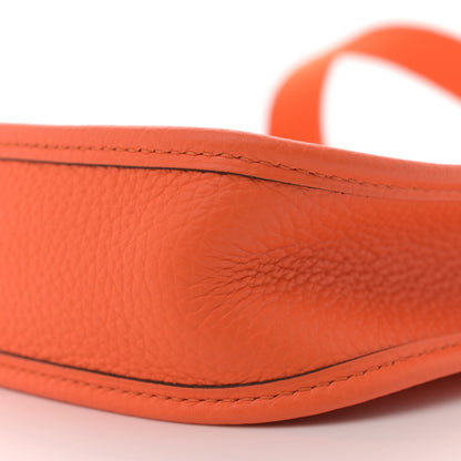 Hermes Taurillon Clemence Evelyne TPM Orange 10 of 10