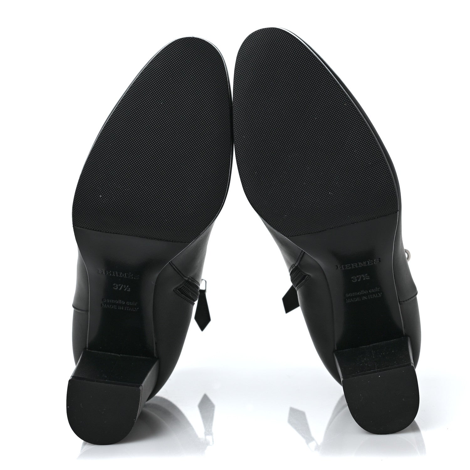 Hermes Calfskin Saint Germain Ankle Boots 37.5 Black 5 of 7
