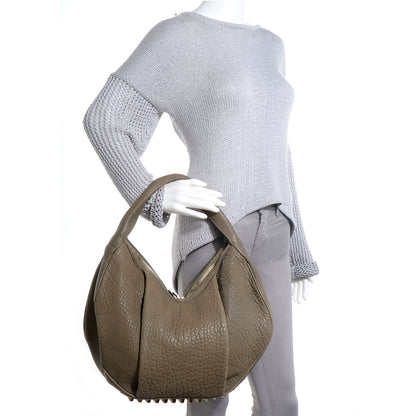 Alexander Wang Pebbled Leather Morgan Hobo Granite 2 of 6