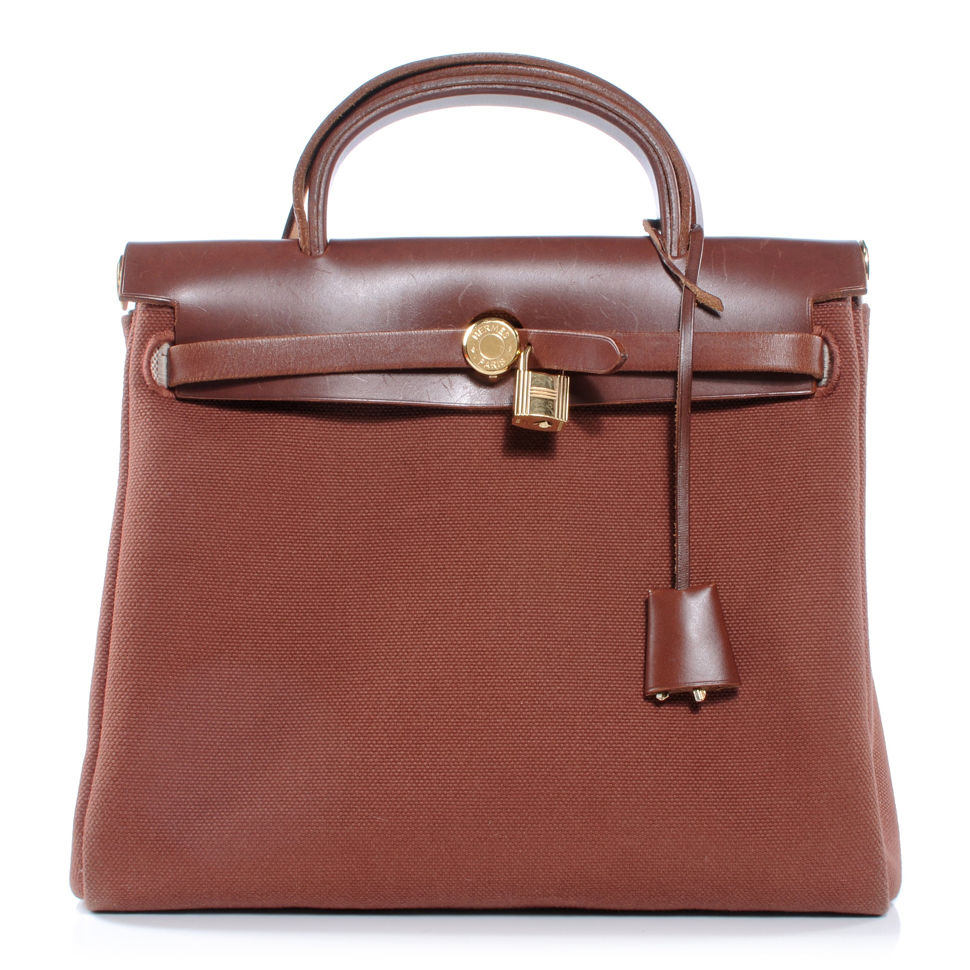 Hermes Toile Herbag PM 30 Brown 2 of 17