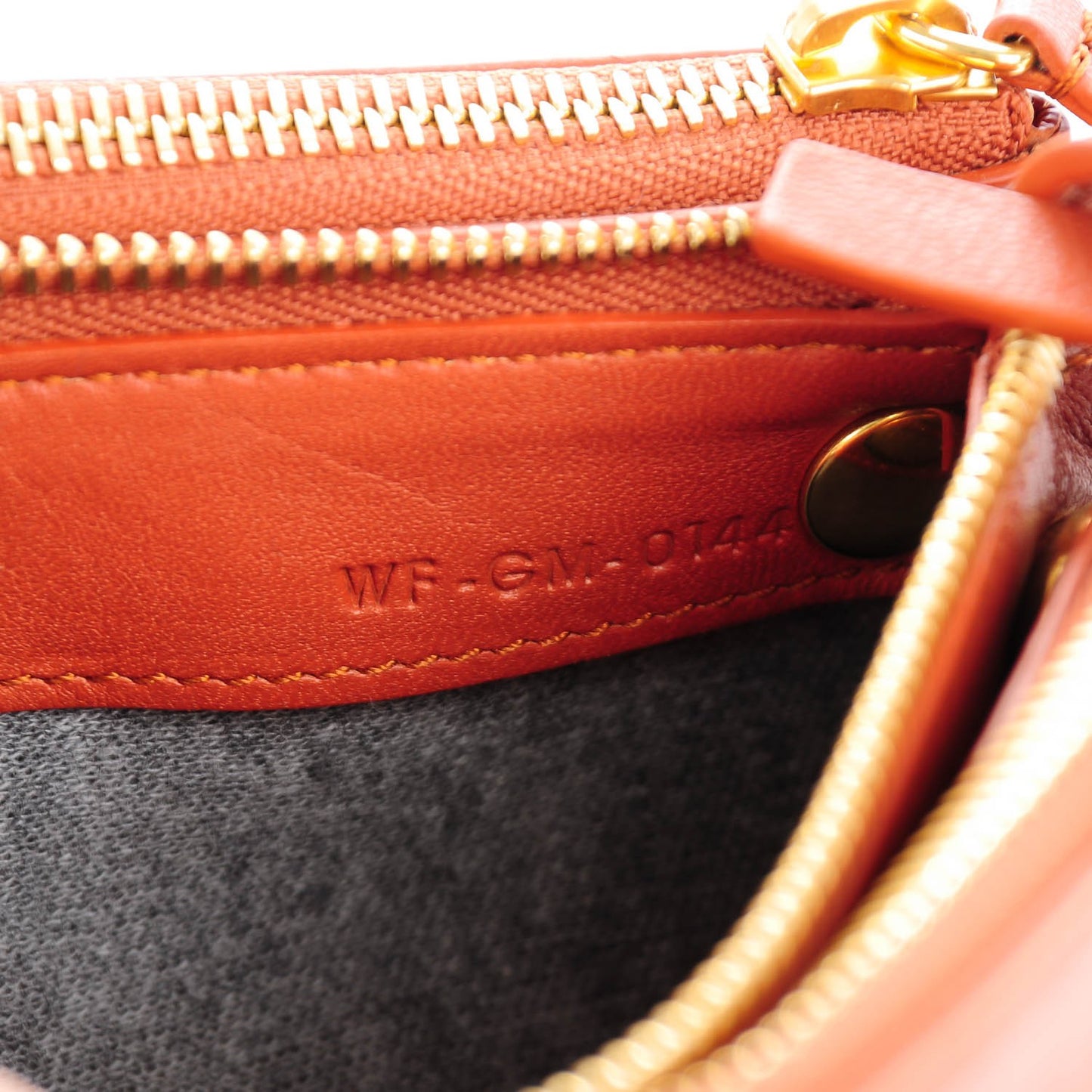 Lambskin Small Trio Crossbody Bag Brick