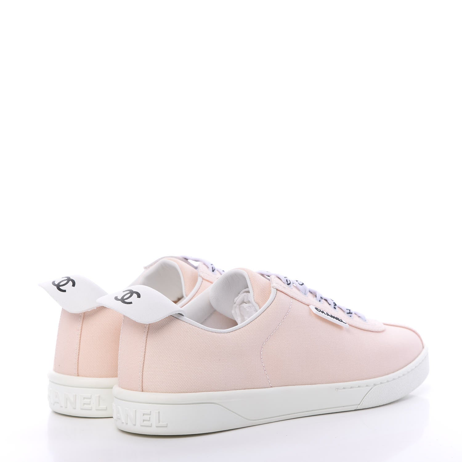 Chanel Canvas Womens Sneakers 40 Light Pink 4 of 9