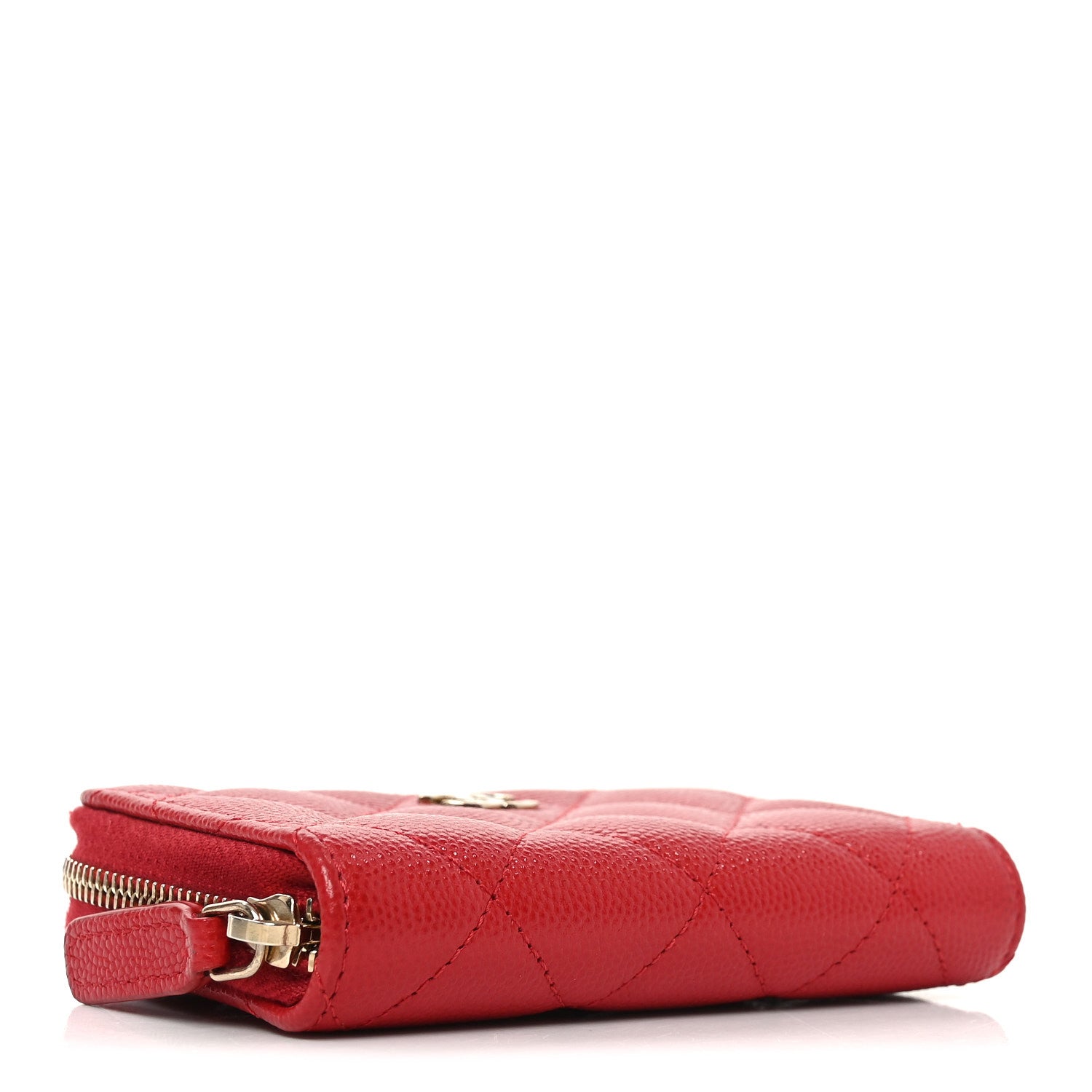 Chanel Caviar Quilted Zip Coin Purse Red 1884426 – FASHIONPHILE