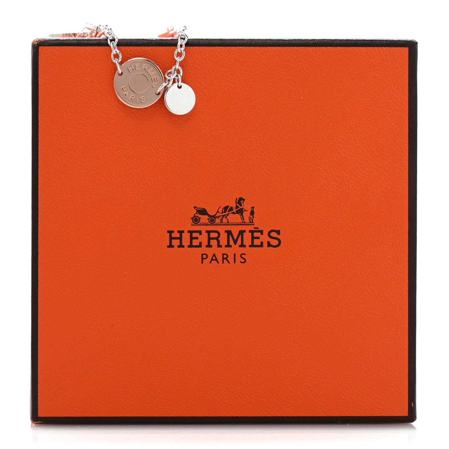 Sterling Silver 18K Rose Gold PM Ex-Libris Bracelet ST