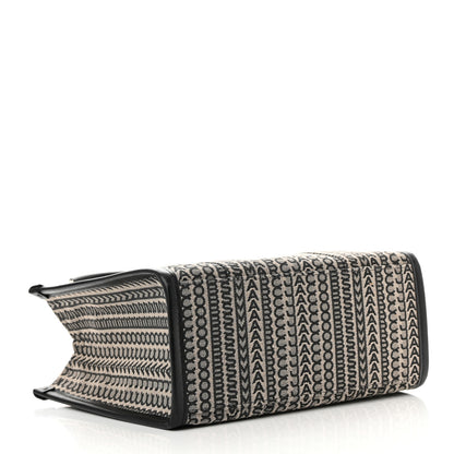 Marc Jacobs Cotton Jacquard Monogram Medium The Traveler Tote Bag Beige Multicolor 4 of 12