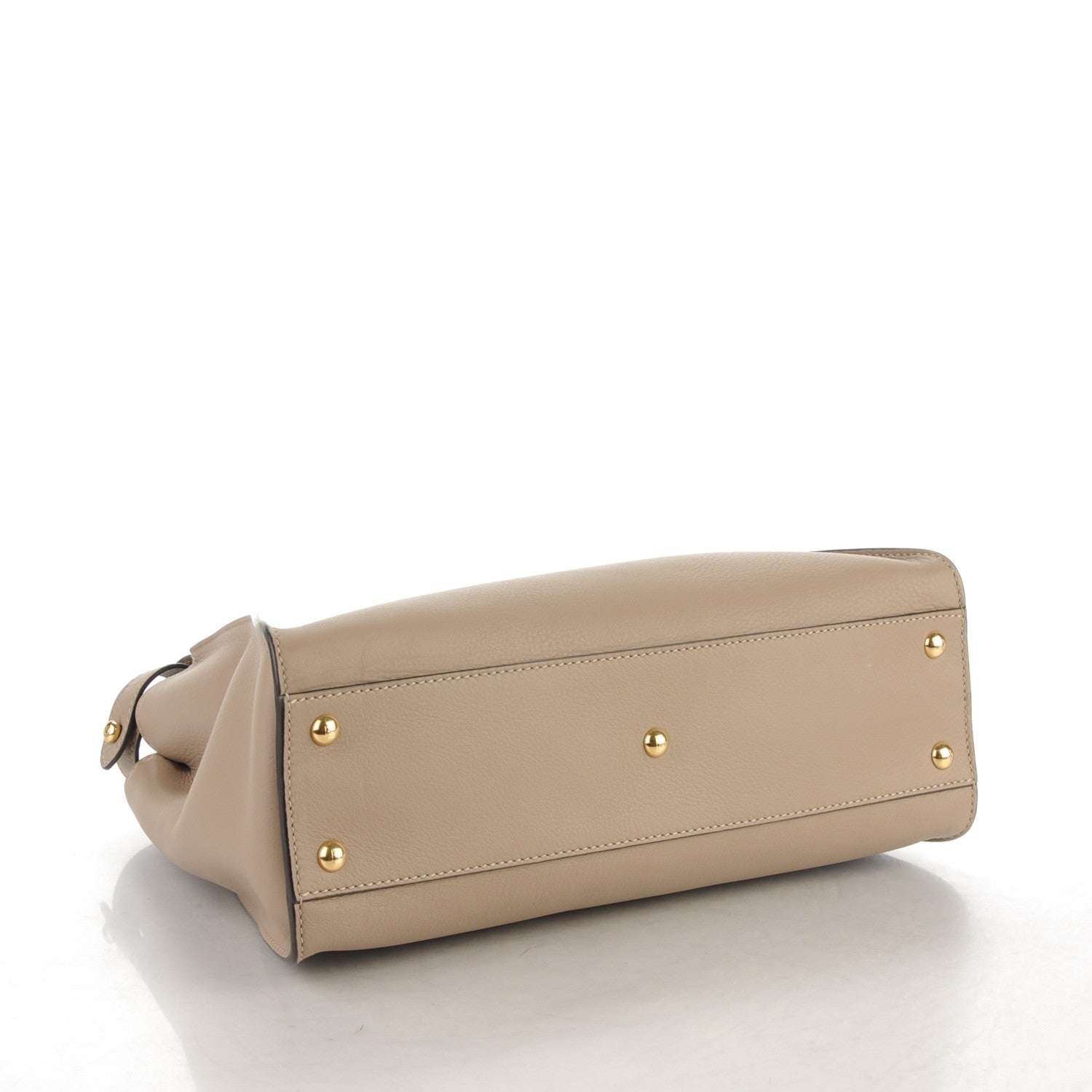Fendi Vitello Seta Plexiglass Tortoise Medium Peekaboo Iconic Satchel Tortora 5 of 9