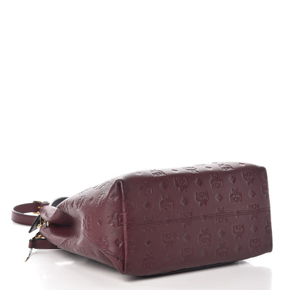 MCM Grained Calfskin Medium Klara Hobo Rustic Brown 5 of 9