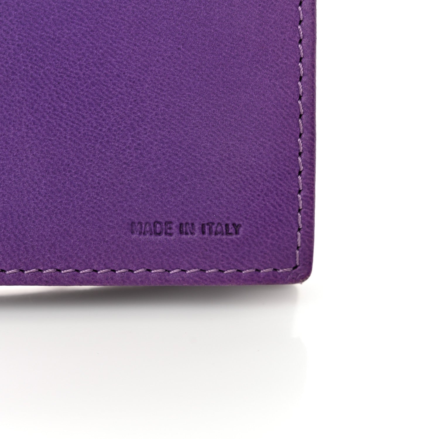 Fendi Nappa Logo Embossed Long Wallet On Chain Purple 8 of 15