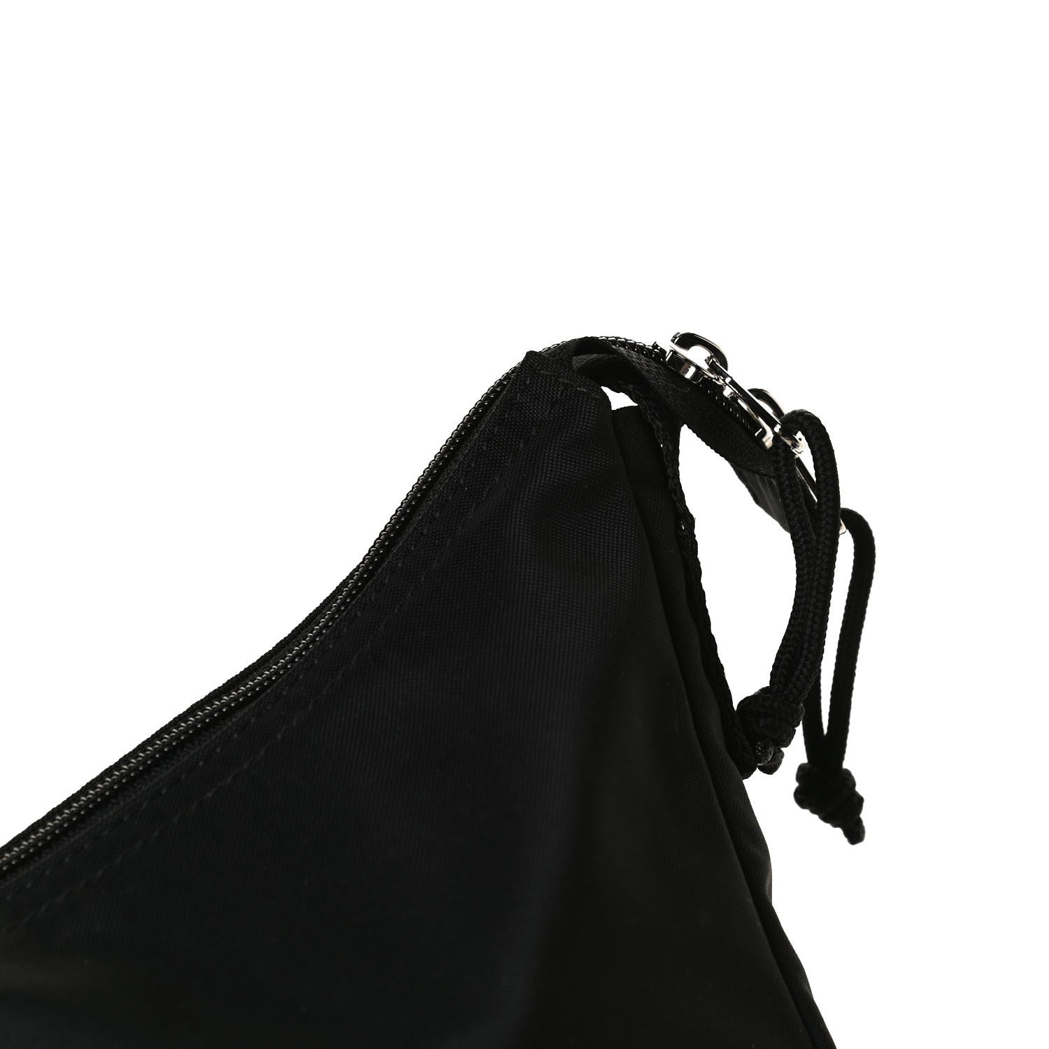 Balenciaga Recycled Sport Nylon Logo Embroidered Wheel Sling Bag Black White 11 of 12
