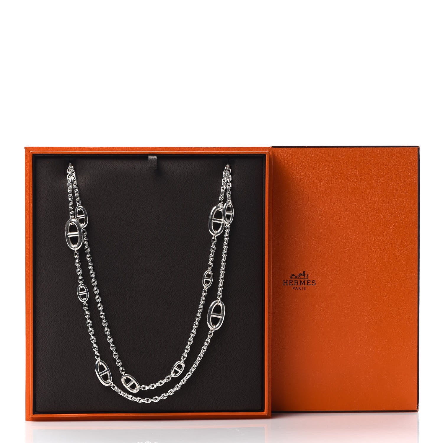 Hermes Sterling Silver Farandole Necklace 120 5 of 5