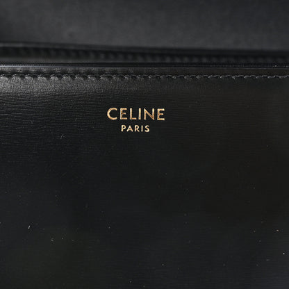 Celine Shiny Calfskin Teen Triomphe Black 6 of 10