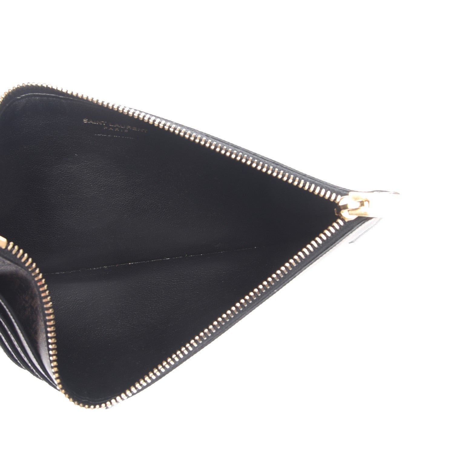 Saint Laurent Classic Toile Monogram 4 Fragments Zip Pouch Black 5 of 8