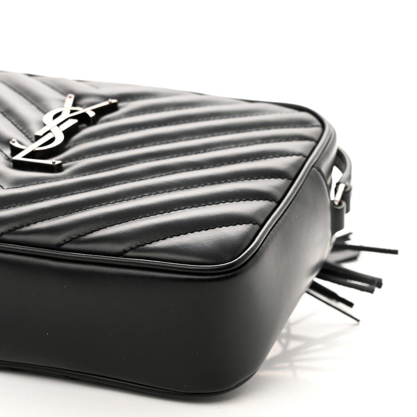 Calfskin Matelasse Monogram Lou Camera Bag Black