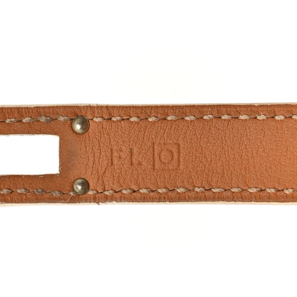 Hermes Epsom Kelly Double Tour Bracelet S White 6 of 7