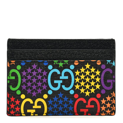 Gucci GG Supreme Monogram Psychedelic Card Holder Black 1 of 7