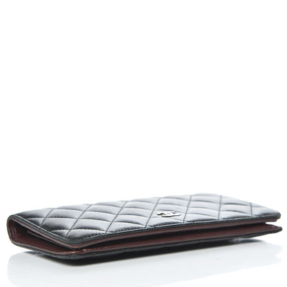 Chanel Lambskin Quilted Yen Wallet Black 4 of 16
