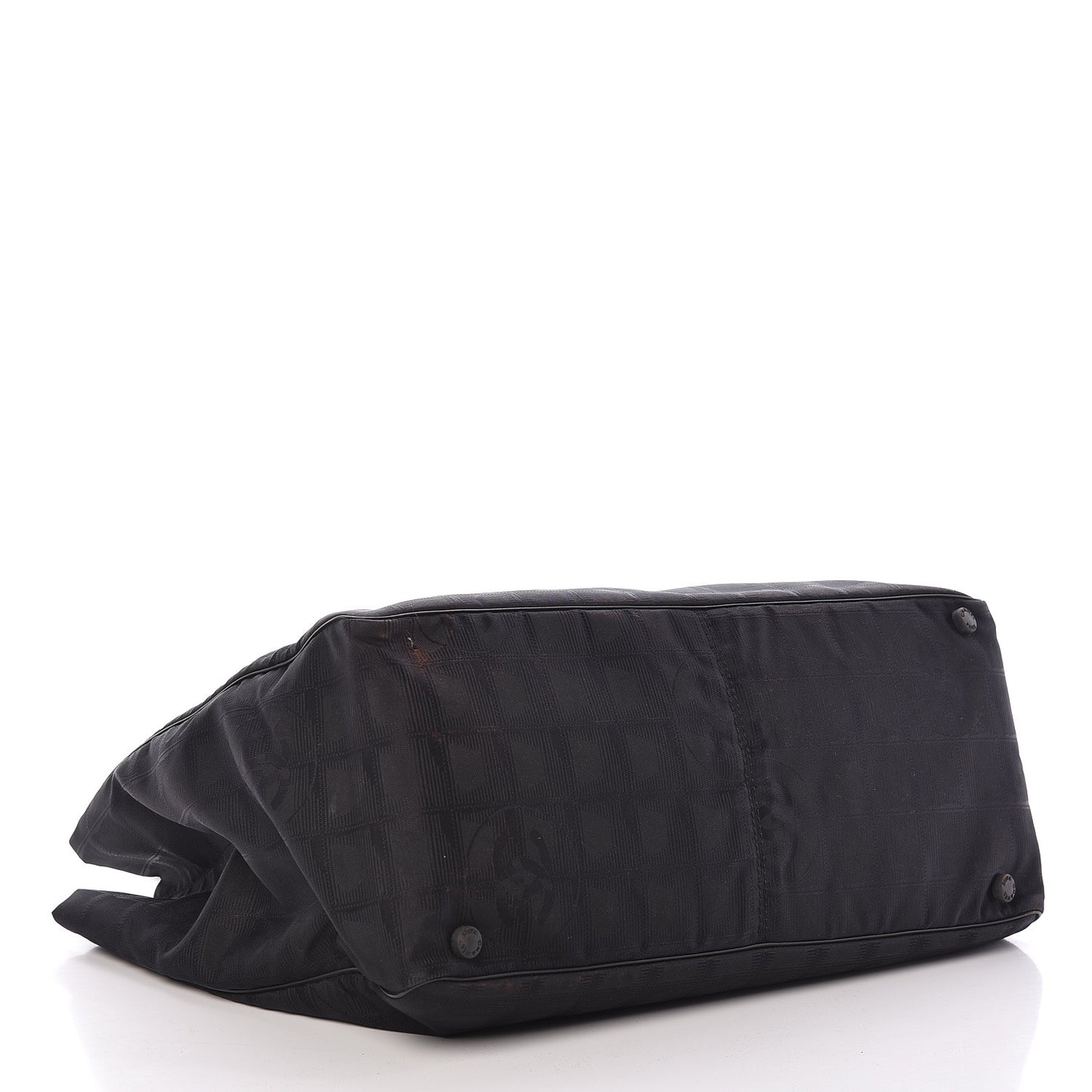 Nylon Large Travel Tote Black