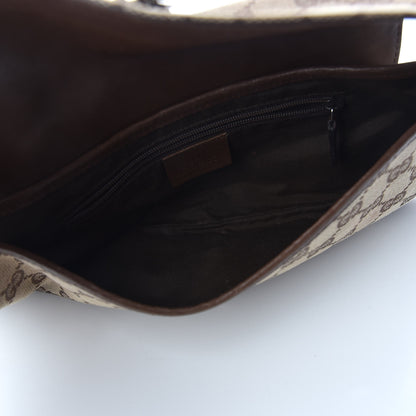 Gucci Monogram Jackie O Flap Bag Brown 7 of 15