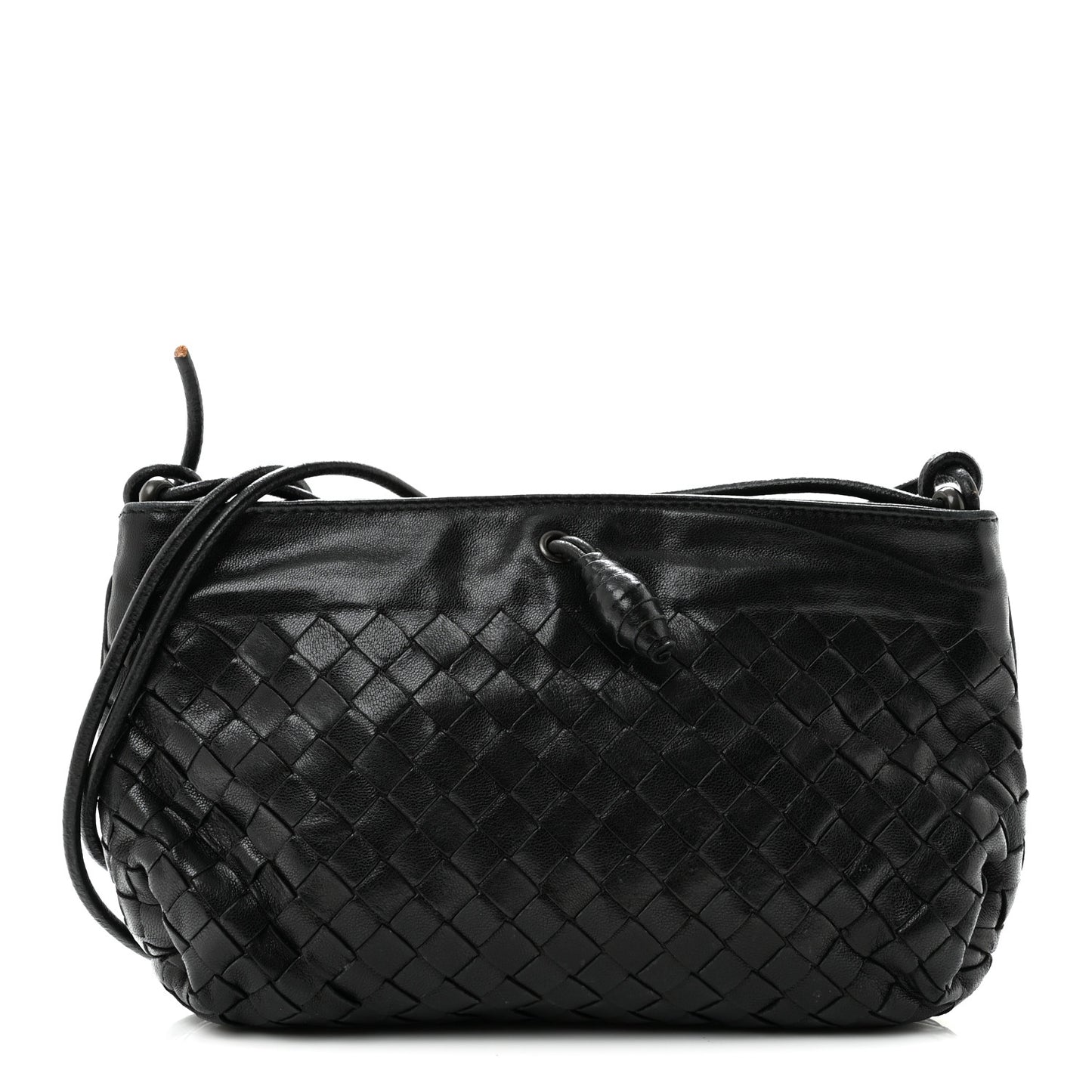 Nappa Intrecciato Mini Shoulder Bag Black