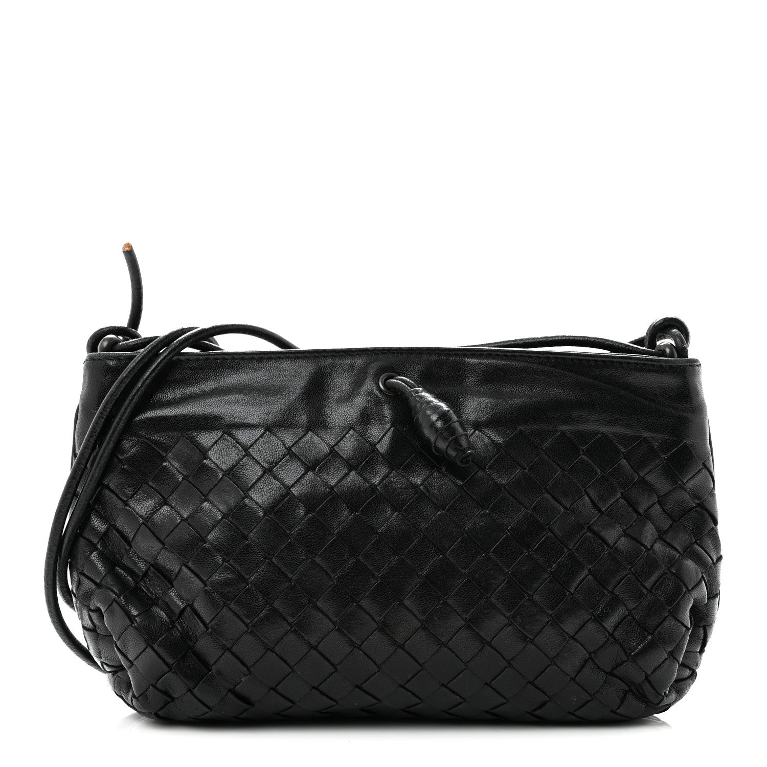 Bottega Veneta Nappa Intrecciato Mini Shoulder Bag Black 1 of 13
