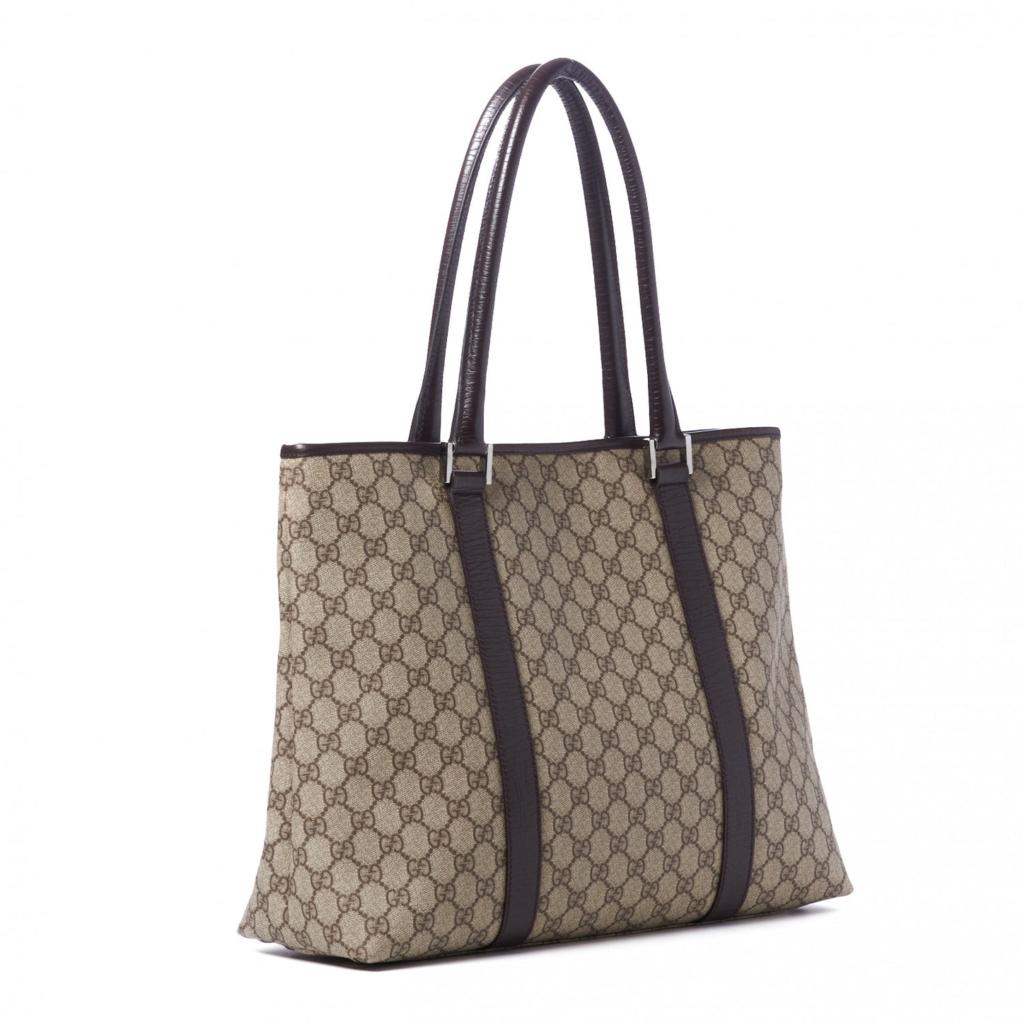 GG Plus Monogram Medium Joy Tote Brown