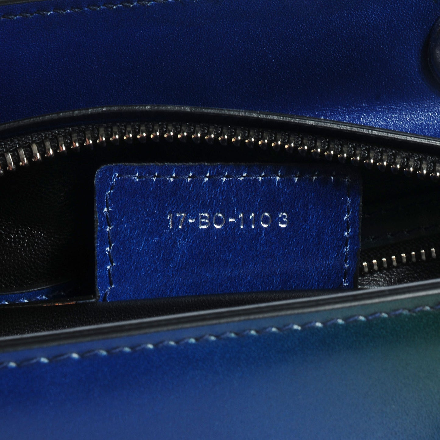 Box Calfskin Gradient Medium Lady Dior Purple Blue Green