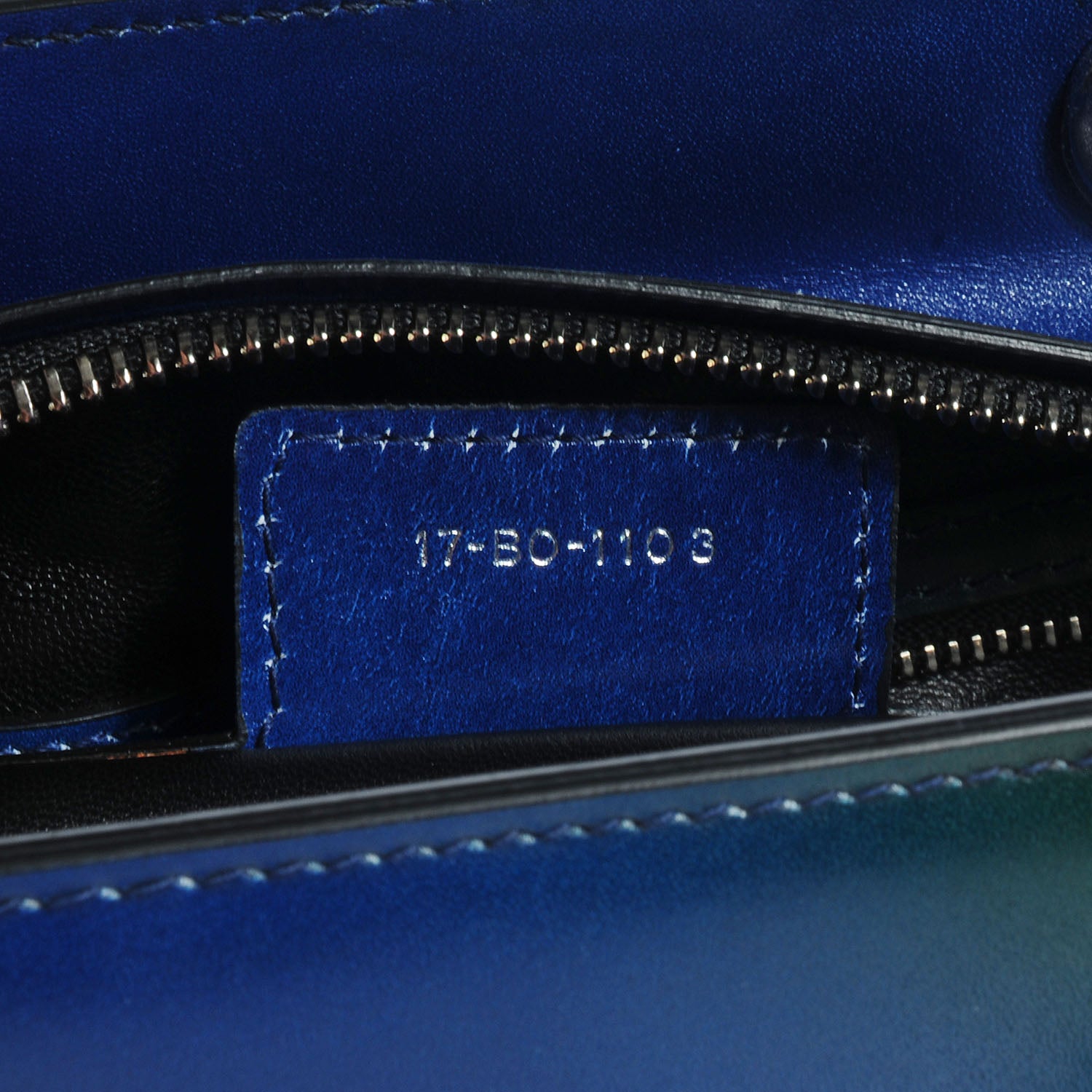 Christian Dior Box Calfskin Gradient Medium Lady Dior Purple Blue Green 7 of 8