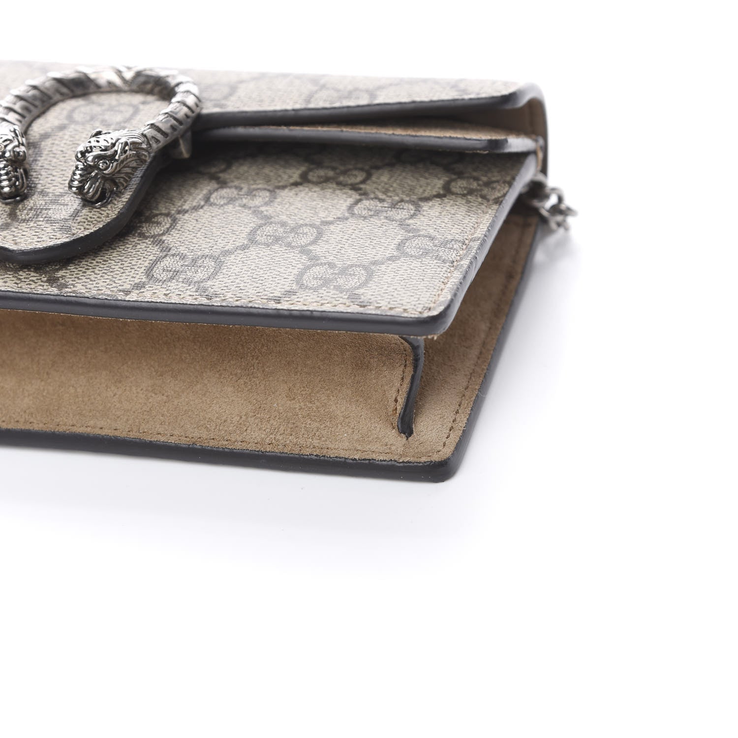 Gucci GG Supreme Monogram Super Mini Dionysus Shoulder Bag Taupe 10 of 11