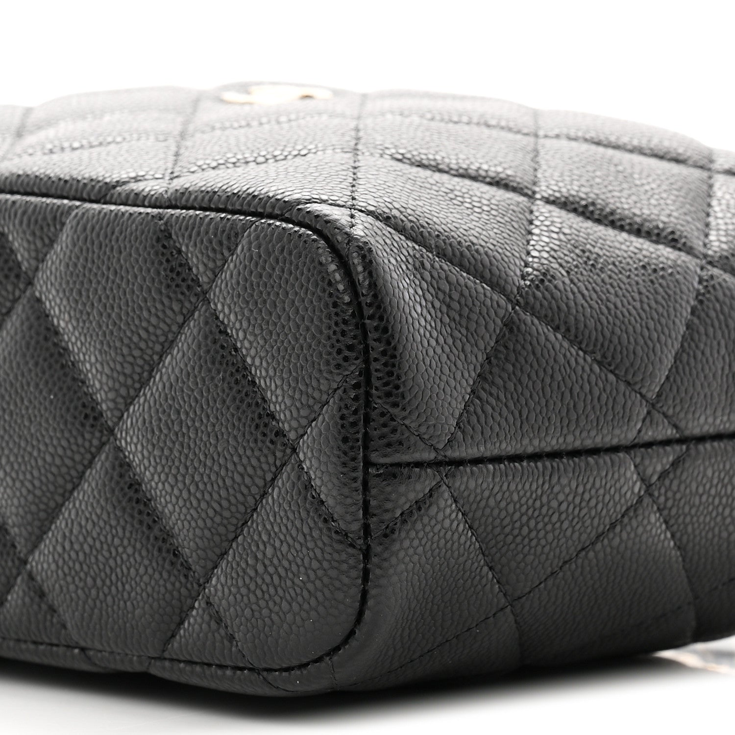 Chanel Caviar Quilted Hobo Clutch With Chain Black 10 of 11