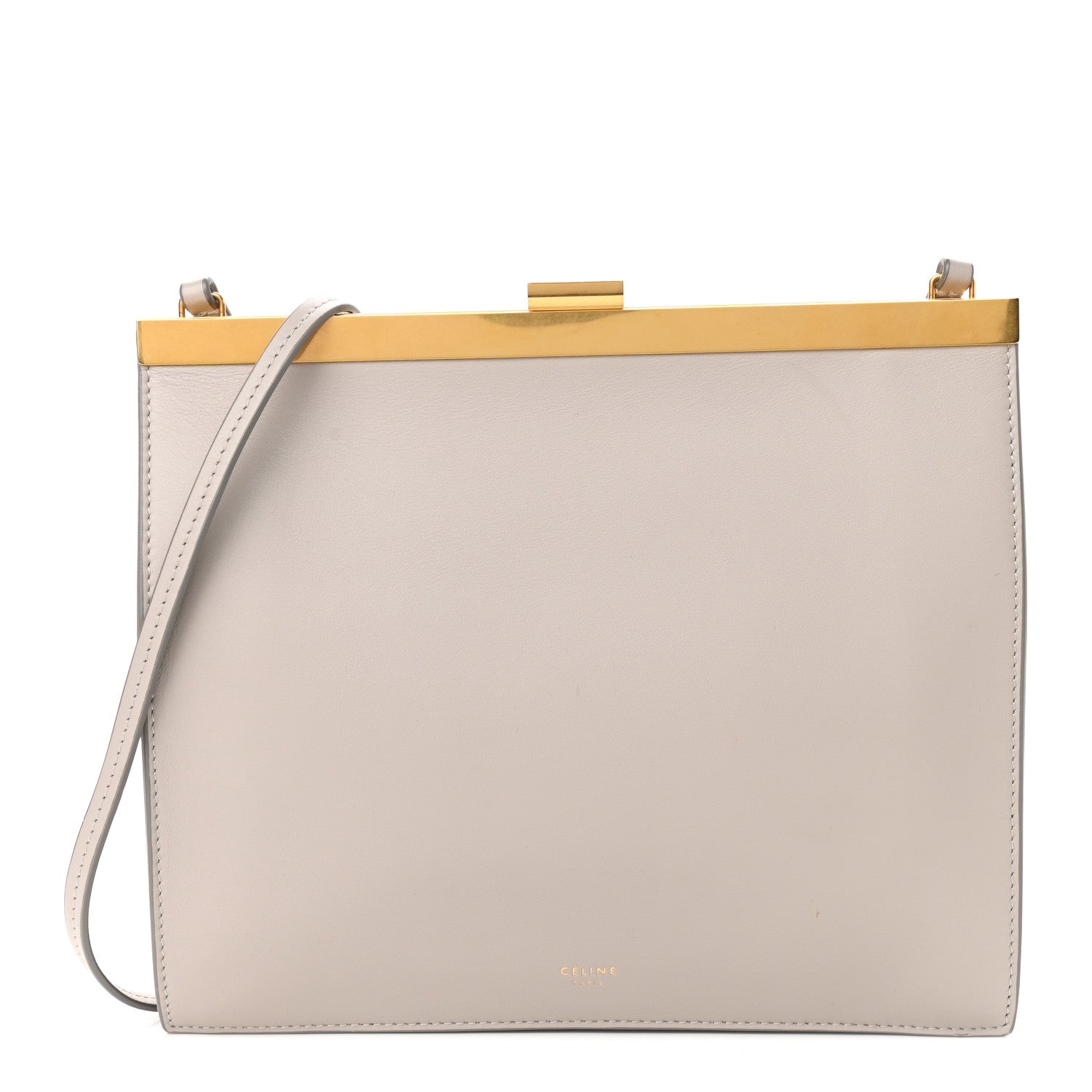 Celine Smooth Calfskin Mini Clasp Bag Beige 1 of 10
