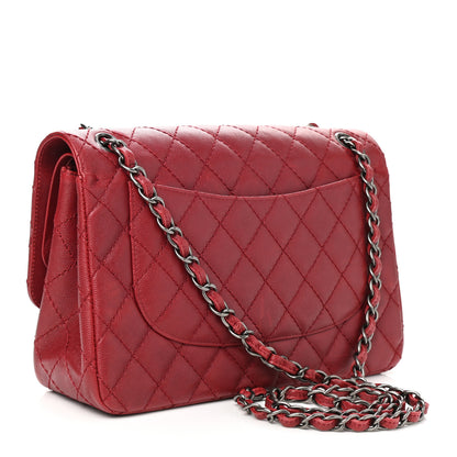 Chanel Caviar Quilted Jumbo Double Flap Dark Red 3 of 12
