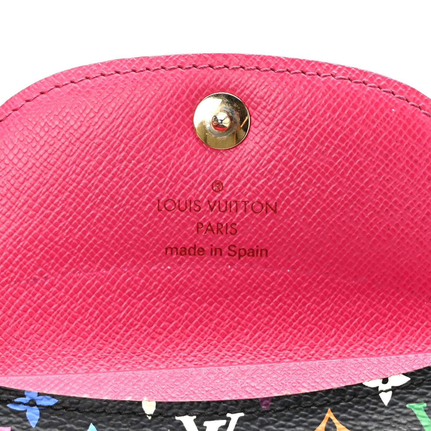 Louis Vuitton Monogram Multicolor Business Card Holder Black Grenade 6 of 8