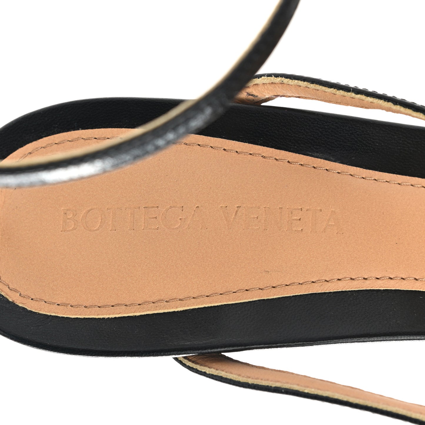 Lambskin Stretch Multi Strap 90mm Sandals 40 Black
