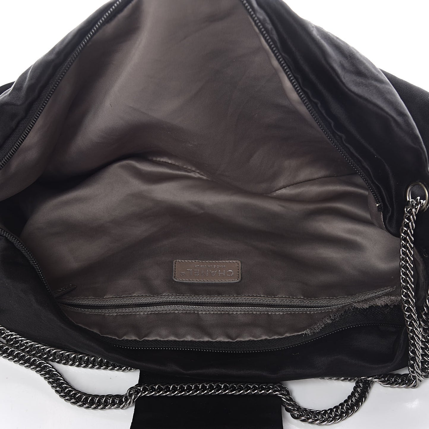 Satin Large Bow Bag Black