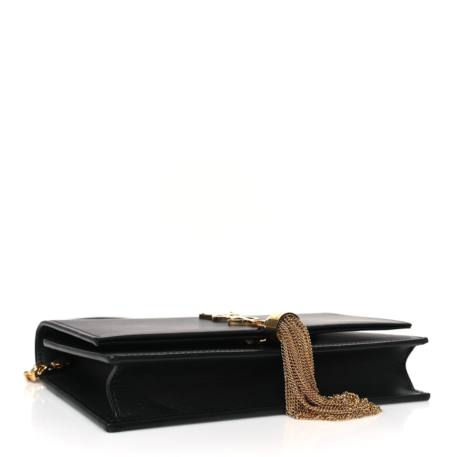 Saint Laurent Smooth Calfskin Medium Classic Monogram Kate Tassel Satchel Black 4 of 8