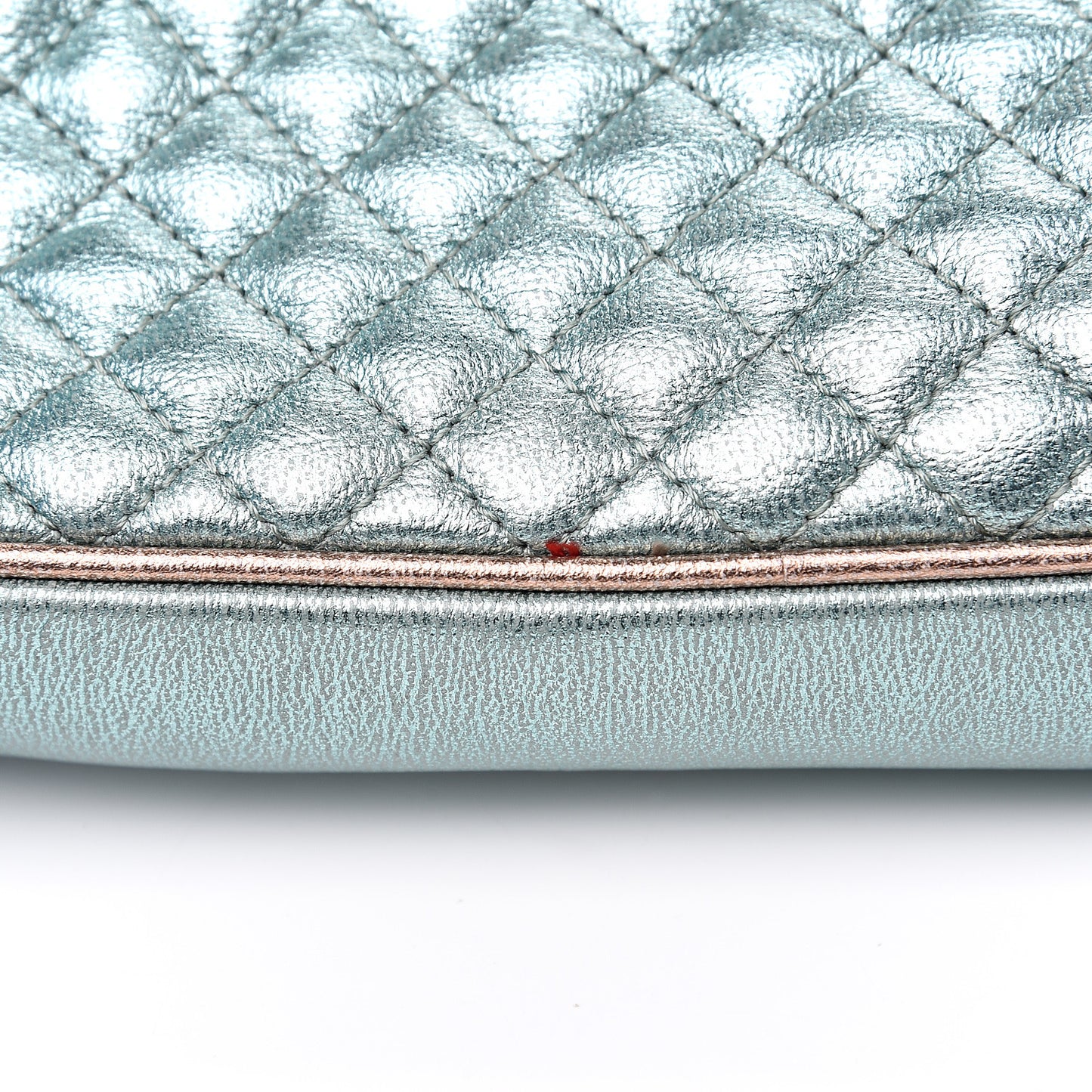 Laminated Nappa Trapuntata Small Zumi Shoulder Bag Rosa Lago Rame