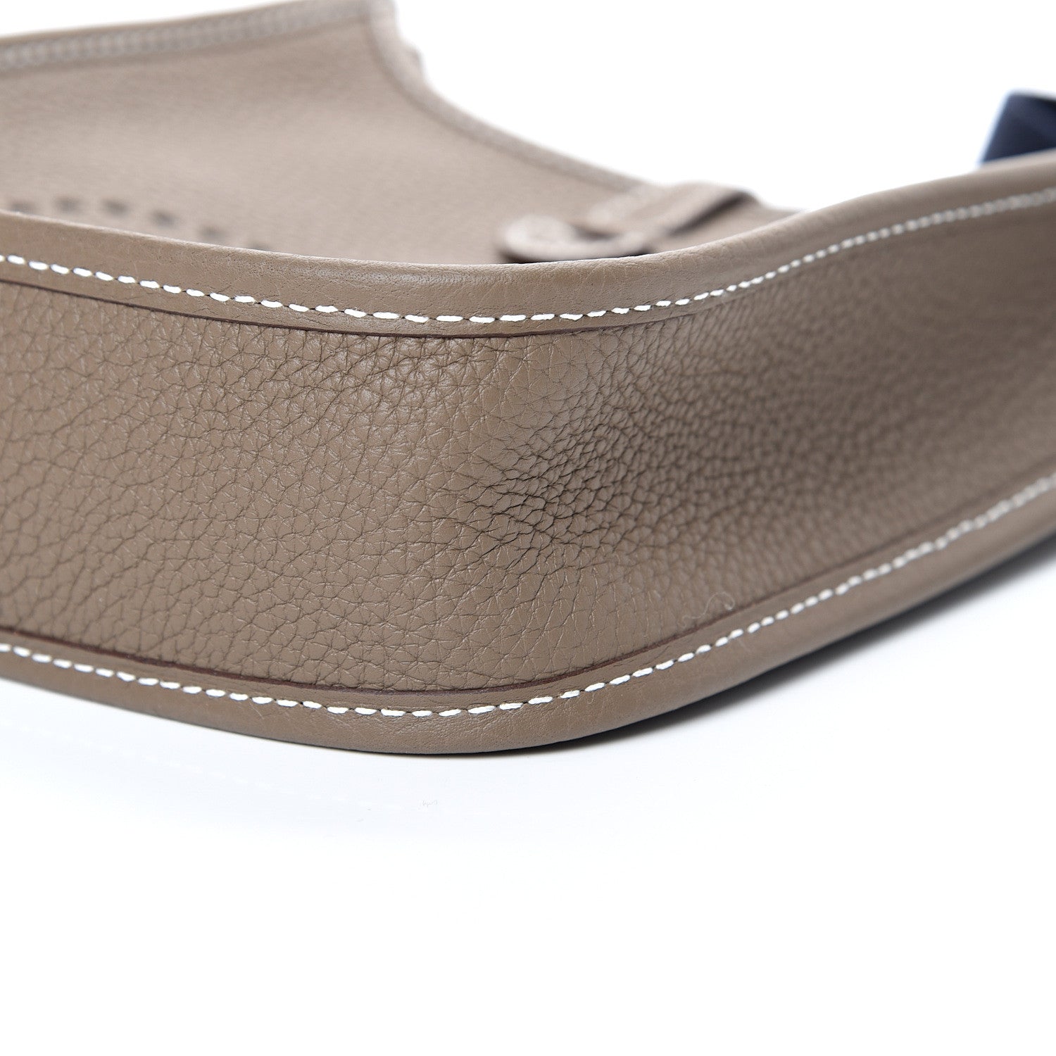 Hermes Taurillon Clemence Amazone Evelyne TPM Etoupe Bleu Indigo 9 of 10