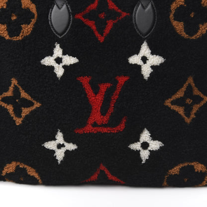 Louis Vuitton Shearling Monogram Giant Teddy Onthego GM Black Red 11 of 11