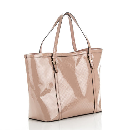 Gucci Patent Microguccissima Medium Nice Tote Dark Cipria 3 of 8