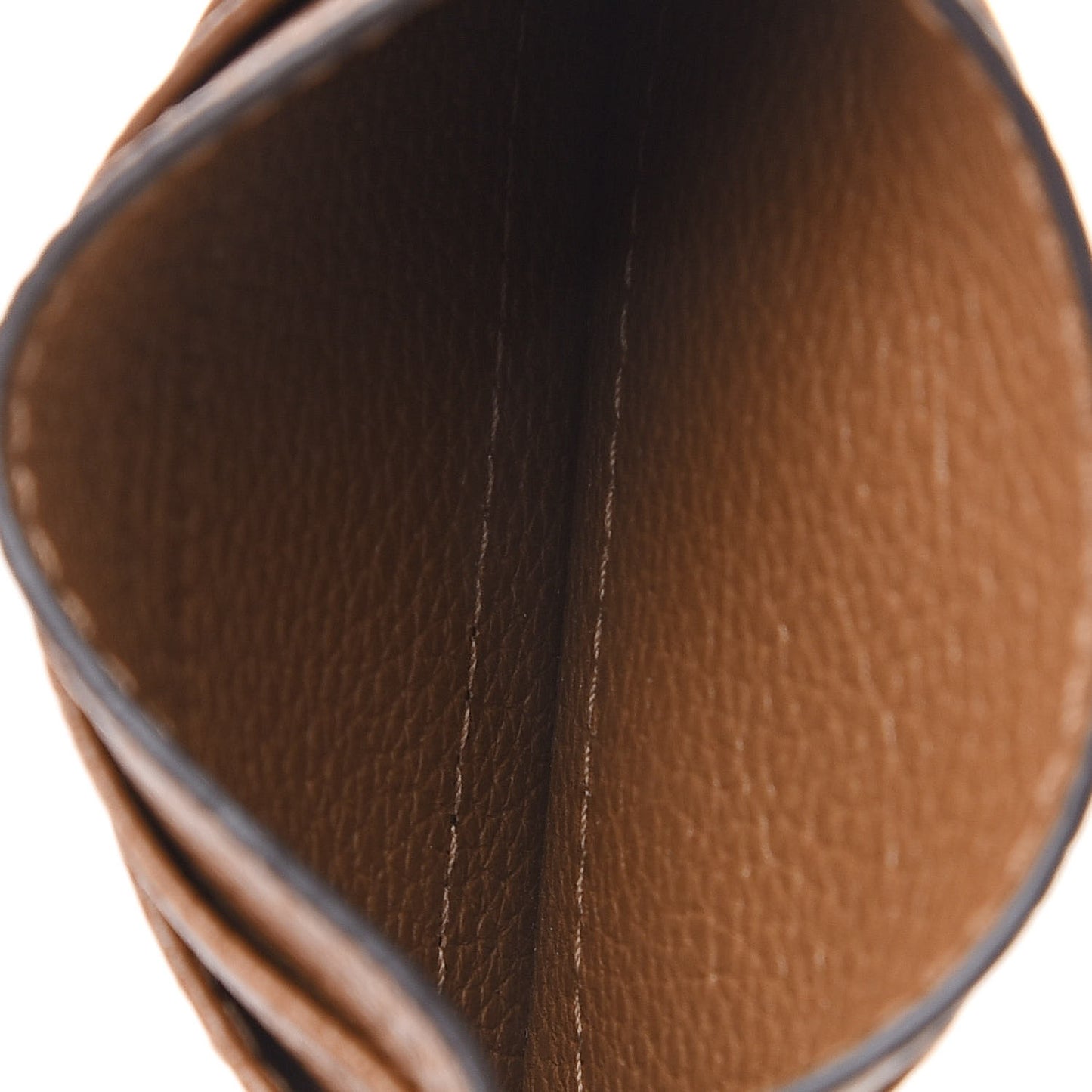Grainy Calfskin Zumi Card Holder Friky Taupe