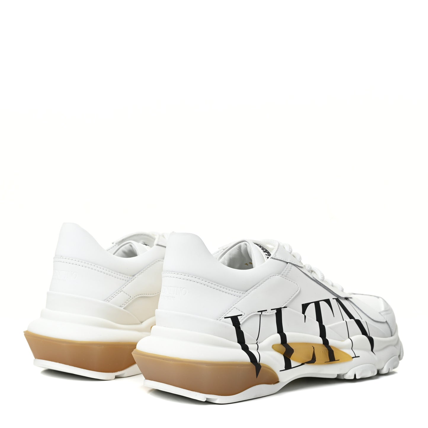 Calfskin VLTN Bounce Sneakers 37.5 White