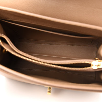 Celine Grained Calfskin Small 16 Top Handle Bag Beige 5 of 12