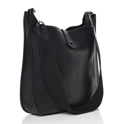 Hermes Taurillon Clemence Evelyne GM Black 3 of 16