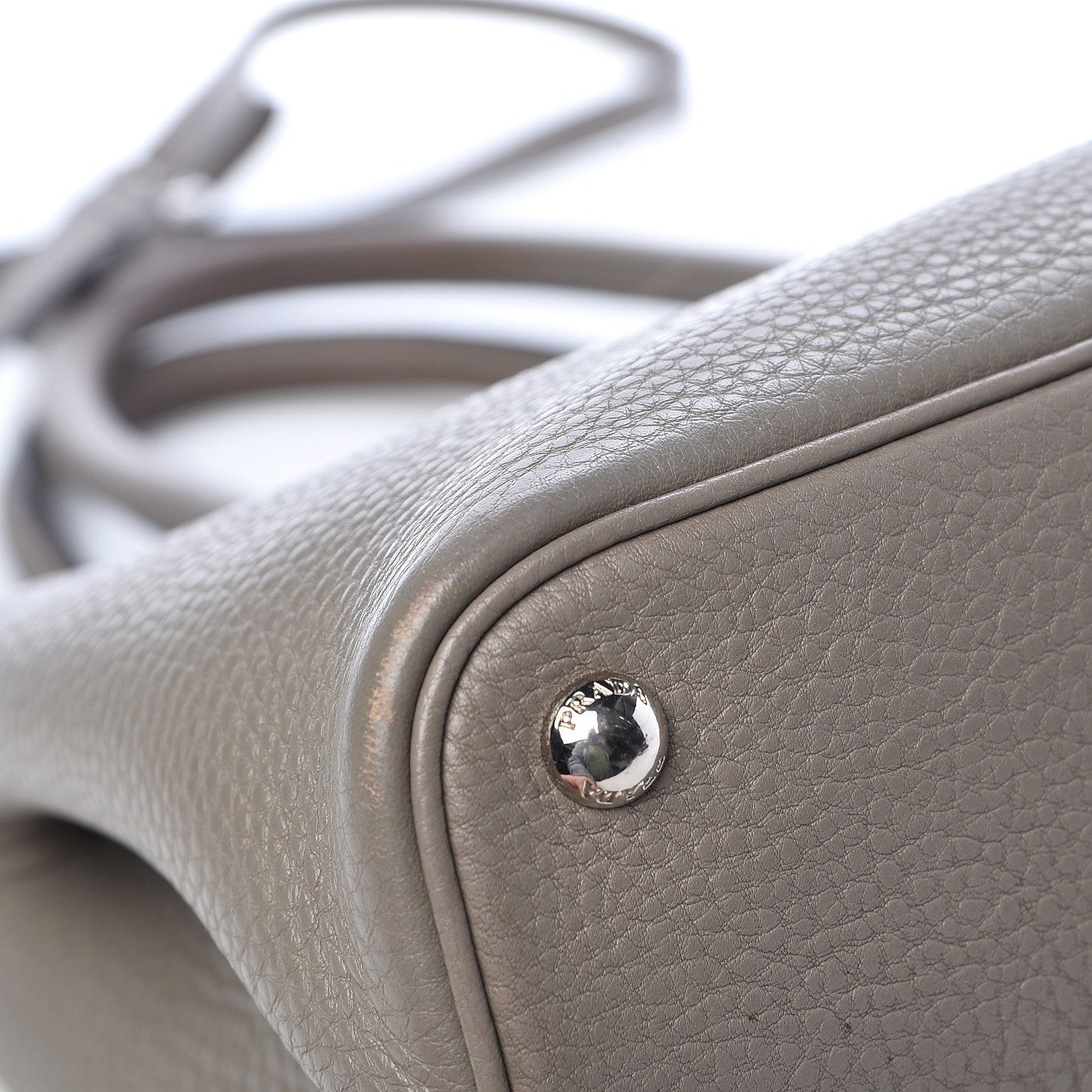 Prada Vitello Daino Small Double Bag Argilla Black 15 of 23
