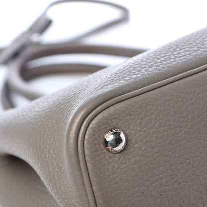 Prada Vitello Daino Small Double Bag Argilla Black 15 of 23